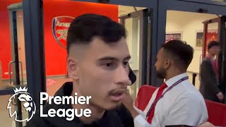 Gabriel Martinelli reacts to Arsenals great moment beating Man City  Premier League  NBC Sports [upl. by Eneiluj526]