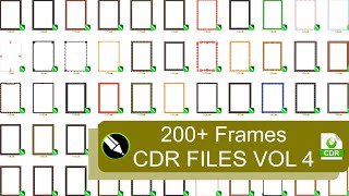 200 Frames CDR Files Free For Download VOL 4 [upl. by Daffi]