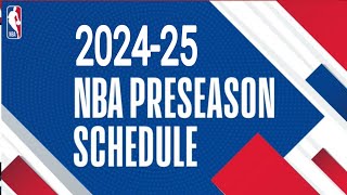 NBA Preseason Schedule 2024  Dates times channels how to watch Results  NBA games  NBA [upl. by Fisken]