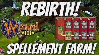 REBIRTH SPELLEMENTS Farm Guide 1 Wizard101 Zafaria [upl. by Forcier]