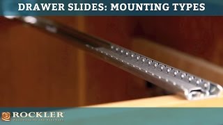 Drawer Slide Tutorial Mounting Types [upl. by Alys]