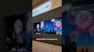 Le premier écran microLED transparent de Samsung [upl. by Sheya]