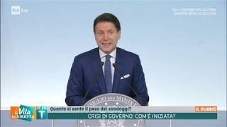 Crisi di Governo come è iniziata  La vita in diretta Estate 09082019 [upl. by Ika]