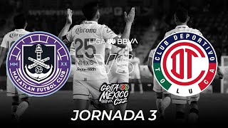 Resumen y Goles  Mazatlán vs Toluca  Liga BBVA MX  Grita México C22  Jornada 3 [upl. by Solram]