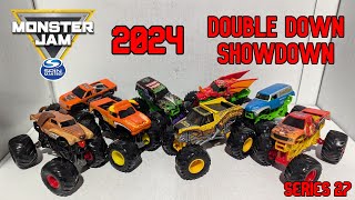 Spin Master Monster Jam Double Down Showdown Series 27 Unboxing And Review [upl. by Birdt722]