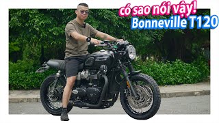 Đánh giá có sao nói vậy Triumph Bonneville T120 độ khủng tại Anywhere Man [upl. by Mariquilla]