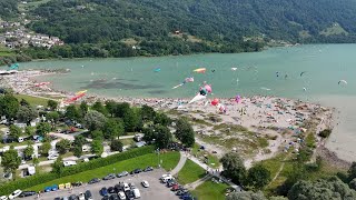 Il festival è un successo centinaia di aquiloni colorano il cielo dellAlpago [upl. by Melva]