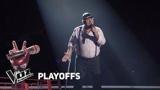 Playoffs TeamMontaner  Pablo Carrasco canta quotCarriequot de Europe  La Voz Argentina 2018 [upl. by Leor]