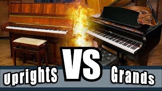 Upright pianos versus Grand pianos  Uprights Vs Grands [upl. by Agueda912]