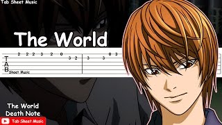 Death Note OP 1  The World Guitar Tutorial [upl. by Sielen]