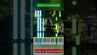 Exaited  Dziś Ci to powiem 🎹 Piano Tutorial 🔥 Nuty shorts [upl. by Noirret813]