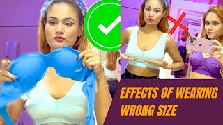 The Negative Effects Of Wearing The Wrong Bra Size  How To Choose The Right Sports Bra  MohiMarufa [upl. by Kenon]