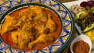 أسهل وألذ شطيطحة دجاج محرحرة🌶اكدولي على معقدة مليح 🤩 chtitha djadje un délice [upl. by Leelahk]