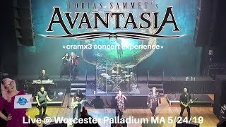 Avantasia LIVE Moonglow World Tour  Worcester Palladium MA 5242019 cramx3 concert experience [upl. by Weide]