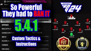 Impenetrable 541 Tactic Thats TOO META EAFC 24 Custom Tactics amp Instructions wGameplay eafc24 [upl. by Marinna88]