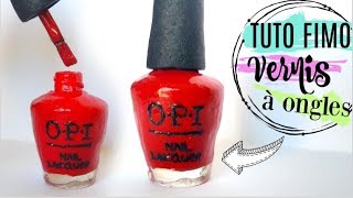 Tuto fimo vernis à ongles💅 [upl. by Endys]