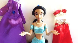 Disney Store Aladdin Jasmine Wardrobe and Friends Set review [upl. by Innavoij]