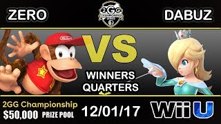 2GGC  TSM  ZeRo Diddy Kong Vs Dabuz Rosalina Winners Quarters [upl. by Tapes87]