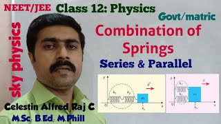 Combination of SpringsseriesparallelUnit 10Oscillations11 PhysicsTamilsky physics [upl. by Tseng307]