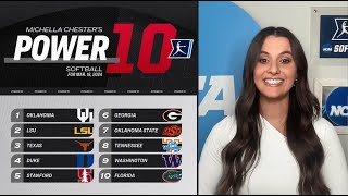 College softball rankings Sooners stay No 1 Florida enters the fold [upl. by Noorah]