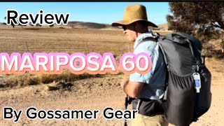 MARIPOSA 60 by Gossamer Gear REVIEW [upl. by Gasperoni]