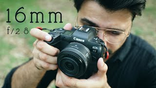 This Lens is a MUST HAVE  Canon RF 16mm f28 STM Lens Review [upl. by Vick398]