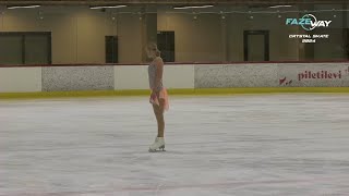 Nataly Langerbaur – 2024 Crystal Skate SP [upl. by Lezlie447]