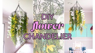 DIY Flower Chandelier [upl. by Refotsirc]