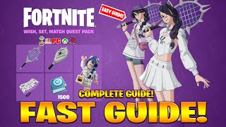 How To COMPLETE WISH SET MATCH QUESTS CHALLENGES In Fortnite Free Rewards Challenges amp Quests [upl. by Ruthven597]