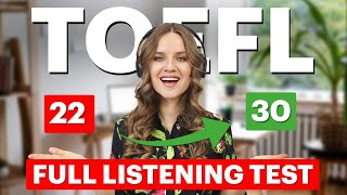 Score 3030 on TOEFL Listening  Full Practice Test with Answers  Strategies amp Techniques [upl. by Harimas]