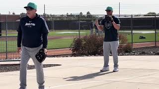 Coach Perry Hill getting in some work with Ty France during the Seattle Mariners Spring Training [upl. by Iona]