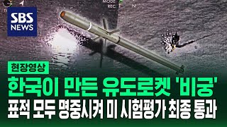 국내 방위산업체 LIG 넥스원의 275인치 유도로켓 비궁 미 국방부 해외비교시험FCT 최종 시험 발사에서 6발 모두 표적을 명중시켜 평가 통과해 현장영상  SBS [upl. by Ruddy]