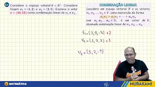 Combinação Linear de Vetores  Álgebra Linear [upl. by Griffiths713]