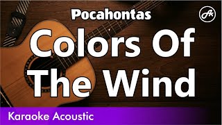 Pocahontas  Colors of the Wind karaoke acoustic [upl. by Barn]