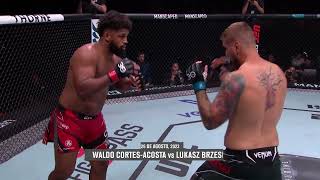 UFCVegas84 Waldo Cortes Acosta Finaliza a Brzeski [upl. by Edas]