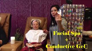 Facial spa trên ghế cách làm nu skin facial spa trong tiệm nails [upl. by Eiroj]