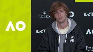 Andrey Rublev quotIt was really closequot press conference 3R  Australian Open 2021 [upl. by Tasia]