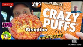 Reaction to Little Caesars® PEPPERONI CRAZY PUFFS Review 🍕🐖🤪🥧 Portable Pizza 🤔🕵️‍♂️ [upl. by Ripley587]