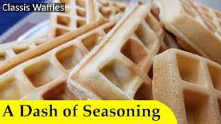 Classic Waffles  non dairy version adashofseasoning [upl. by Temp]