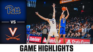 Pitt vs Virginia Game Highlights  202324 ACC Mens Basketball [upl. by Leverett]