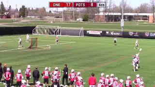 Mens Lacrosse vs Oneonta [upl. by Annatnas]