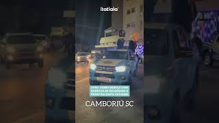 CPAC CARRO DESFILA COM BONECOS DE BOLSONARO E TRUMP EM SANTA CATARINA [upl. by Ayela915]