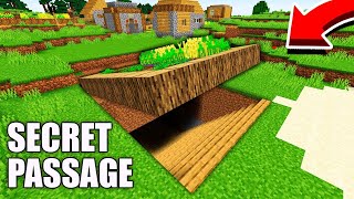 How to BUILD SUPER SECRET PASSAGE in FARMLAND in Minecraft  FARMLAND TUNNEL  CURSED passage [upl. by Chrotoem]