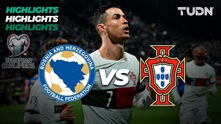 Bosnia vs Portugal  HIGHLIGHTS  UEFA Qualifiers 2023  TUDN [upl. by Yodlem]