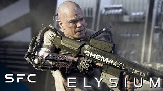 Elysium Movie  Full Final Battle Scene  Max Vs Kruger [upl. by Drice]