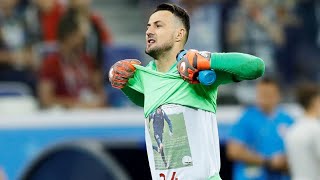 FIFA warns Croatias Danijel Subasic for tribute to dead friend after World Cup win over Denmark [upl. by Narmi]