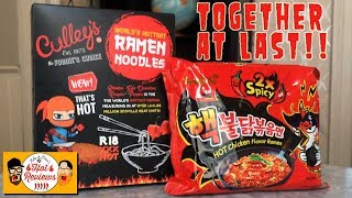 HOTTEST RAMEN EVER CULLEYS WORLDS HOTTEST RAMEN  2x SPICY SAMYANG NUCLEAR FIRE NOODLES [upl. by Nailij176]