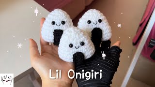 Onigiri Rice Ball Amigurumi Quick Tutorial [upl. by Dory568]