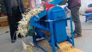 Multifunction corn peeling machinecorn skin peeler and thresher machine [upl. by Zadoc786]