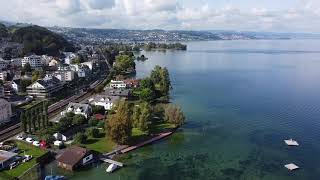 Zürichsee  exzellente Bademöglichkeiten bei Freienbach [upl. by Sutniuq]